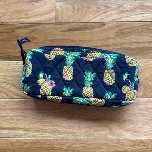 Vera Bradley Dark Blue Pineapple Quilted Pouch